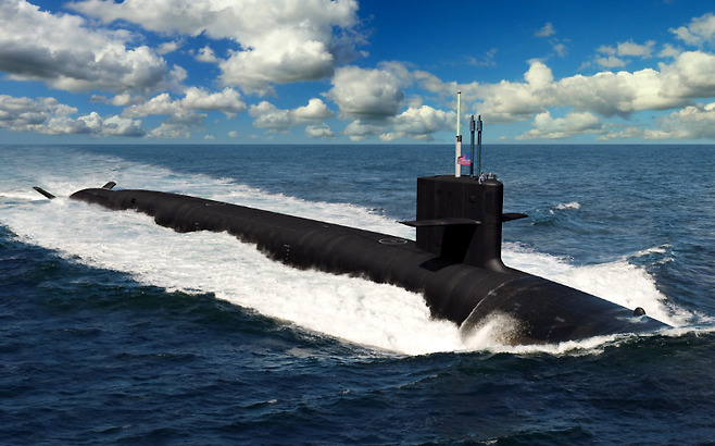 컬럼비아급 전략핵잠수함(SSBN). (사진=미 해군)