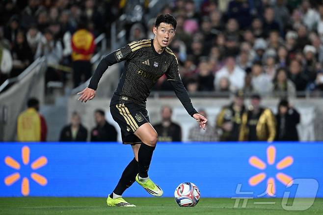 LA FC의 손흥민. ⓒ AFP=뉴스1