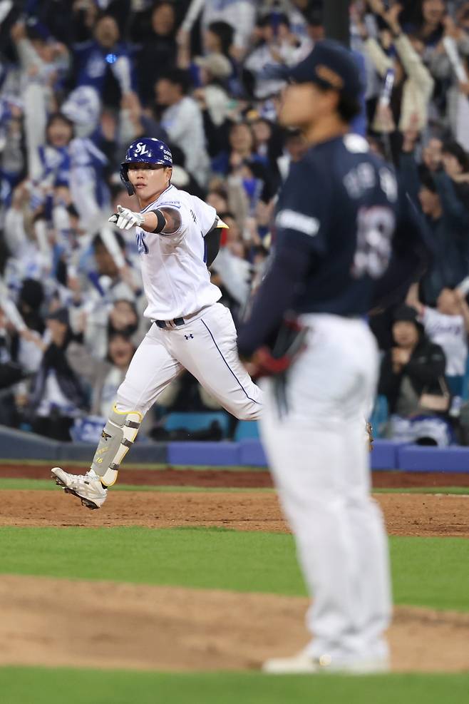 2일 대구 두산 베어스전 8회말 류지혁 2점 홈런