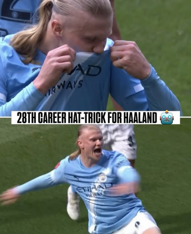 맨체스터 시티의 엘링 홀란이 4일, 리버풀을 상대로 개인 통산 28번째 해트트릭을 달성했다. FTBL