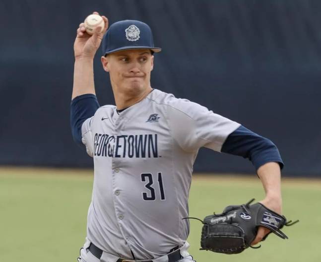 잭 쿠싱. /사진=조지타운 베이스볼 애널리스트 SNS