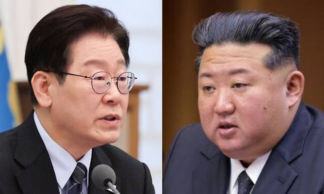 이재명 대통령(왼쪽), 김정은 북한 국무위원장. 연합뉴스