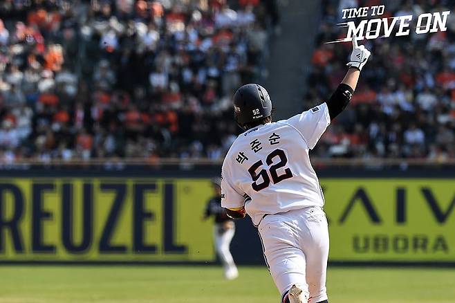 5일 한화전에서 결승 홈런 포함 4안타 3타점으로 활약한 두산 박준순. 사진 두산 베어스