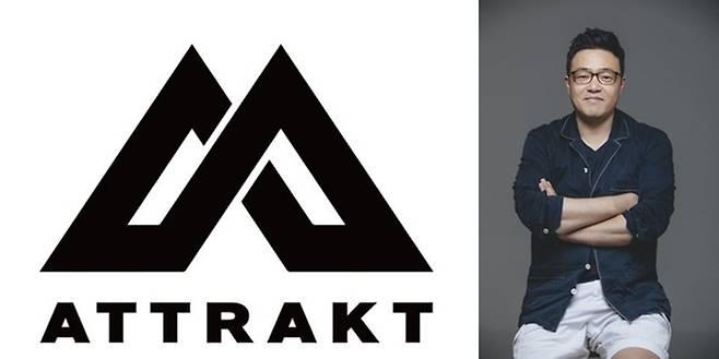 어트랙트와 더기버스 안성일 대표. 사진ㅣ어트랙트, 더기버스