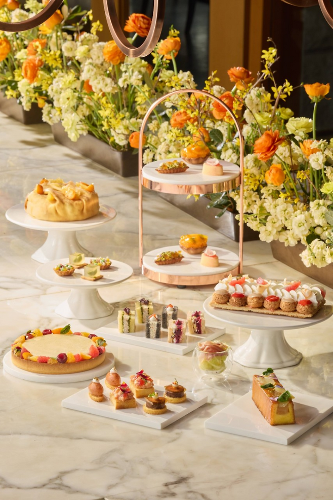 그랜드 하얏트 서울 갤러리가 선보이는 메종 드 블룸 애프터눈 티. (출처=그랜드 하얏트 서울 갤러리 네이버 플레이스 캡처)