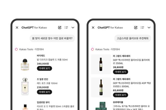 현대백화점의 큐레이션 전문몰 '더현대 하이(Hi)'가 카카오톡에서 차별화된 라이프스타일 콘텐츠를 추천하며 이커머스 기능을 강화한다. /현대백화점