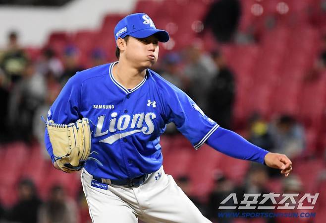7일 광주 기아챔피언스필드에서 열린 KIA와 삼성의 경기. 삼성 배찬승이 역투하고 있다. 광주=박재만 기자 pjm@sportschosun.com/2026.04.07/
