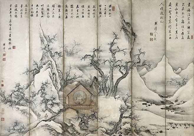 이한철 〈매화서옥도〉 ⓒ국립중앙박물관. 사진 대구간송미술관