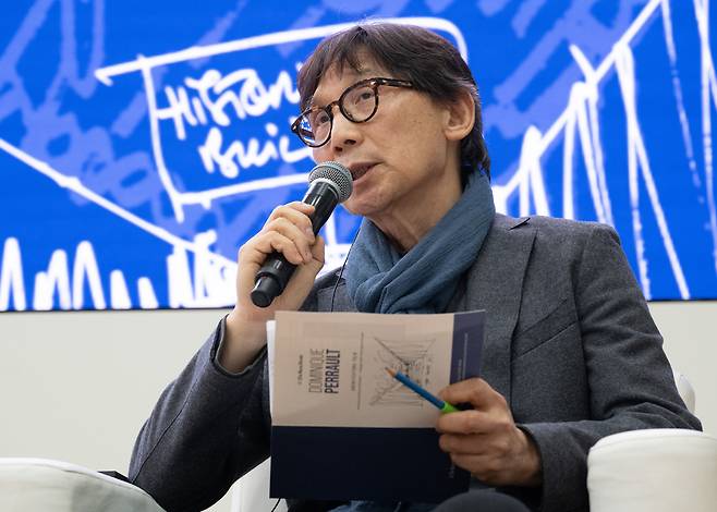 Lee Sang-hun, emeritus professor of architecture at Konkuk University, speaks during the “Shaping Cities and Public Space in Korea and France” discussion at the 2026 Korea Herald Architecture Talk, Tuesday in Seoul. (Yoon Chang-bin/The Korea Herald)