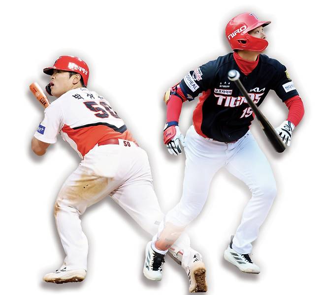 KIA 박상준(왼쪽)과 박재현. KIA타이거즈 제공