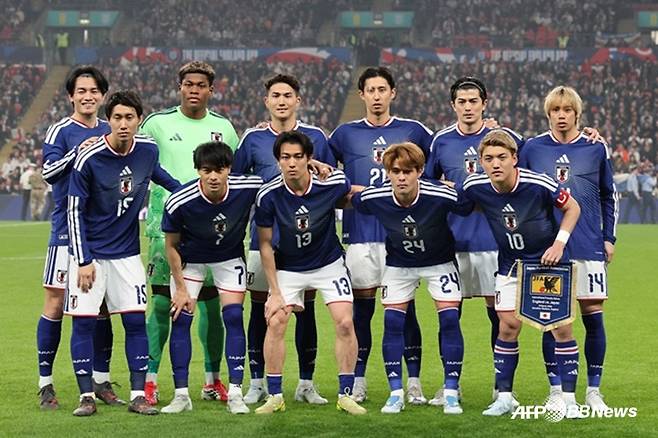 일본 남자 축구대표팀. /AFPBBNews=뉴스1