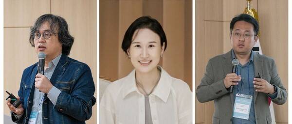 왼쪽부터 김대욱 영남대 박물관 학예연구원, 우은진 세종대 교수, 정충원 서울대 교수. 영남대학교 제공