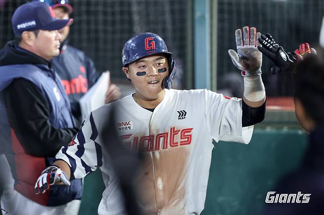 4번 타자 체질이다. 롯데 자이언츠 한동희(27)가 빠른 속도로 1군 무대에 안착하고 있다. 사진=롯데 자이언츠