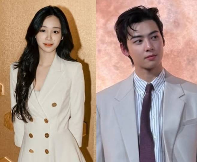 ▲ 대림그룹 4세 이주영이 차은우의 게시물에 좋아요를 눌렀다. 출처|이주영 인스타그램, 차은우 인스타그램