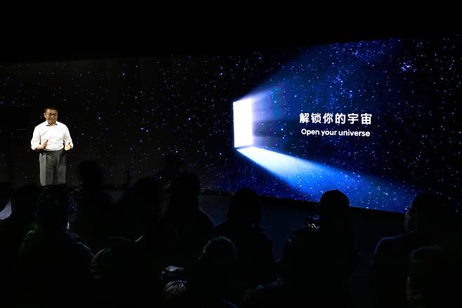 ▲중국 아이오닉 브랜드 전략 방향성을 설명하는 베이징현대 리펑강 총경리.