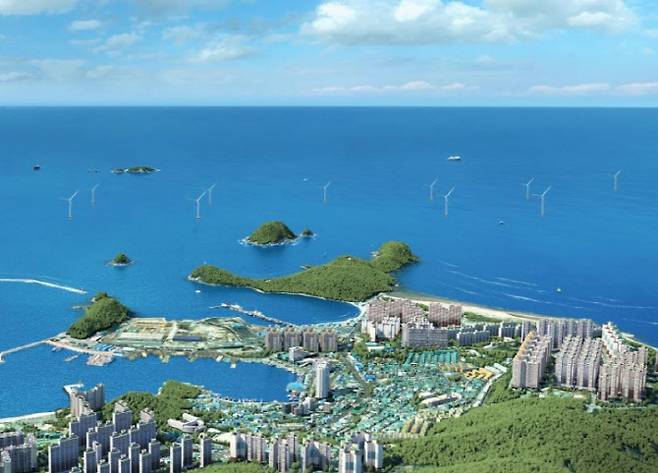 부산 다대포해상풍력 조감도