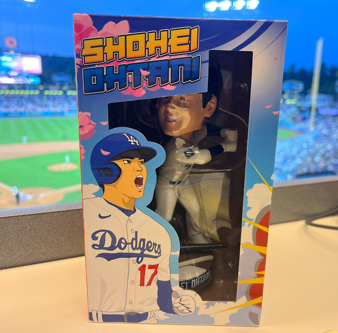 (다저스가 과거에 제작했던 오타니 쇼헤이 '버블헤드')