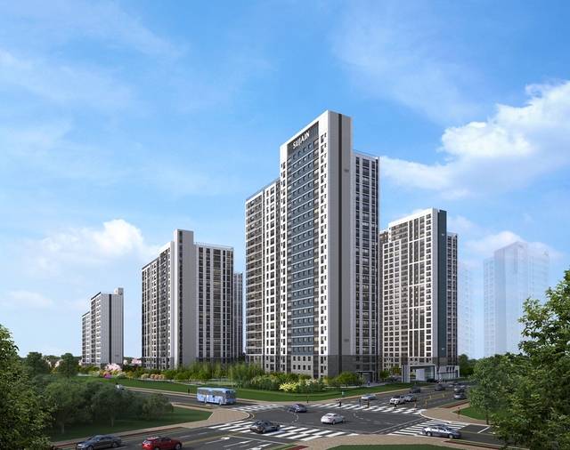 ‘풍무역세권 수자인 그라센트2차’ 투시도