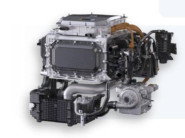 2세대 넥쏘에 탑재된 연료전지 시스템.