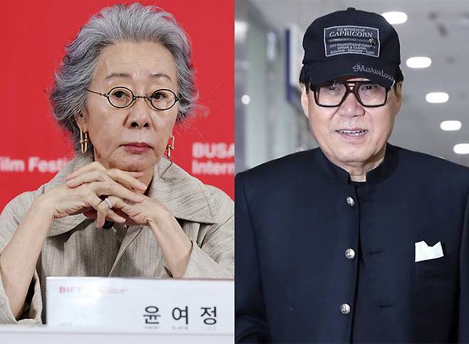 배우 윤여정과 그의 전남편 가수 조영남. /사진=뉴시스, 머니투데이 DB