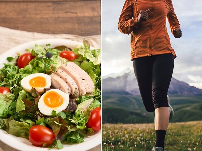 10일 의료계에 따르면 건강한 식습관과 규칙적인 운동을 병행 시 우울 증상 발생 위험이 절반 가까이 감소하는 것으로 나타났다. 게티이미지뱅크