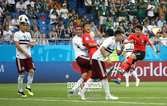 ▲ 2018 러시아 월드컵에서 멕시코를 상대로 골을 기록했던 손흥민