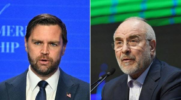 밴스 미국 부통령(왼쪽)과 모하마드 바게르 갈리바프 이란 의회 의장. (사진=연합뉴스)