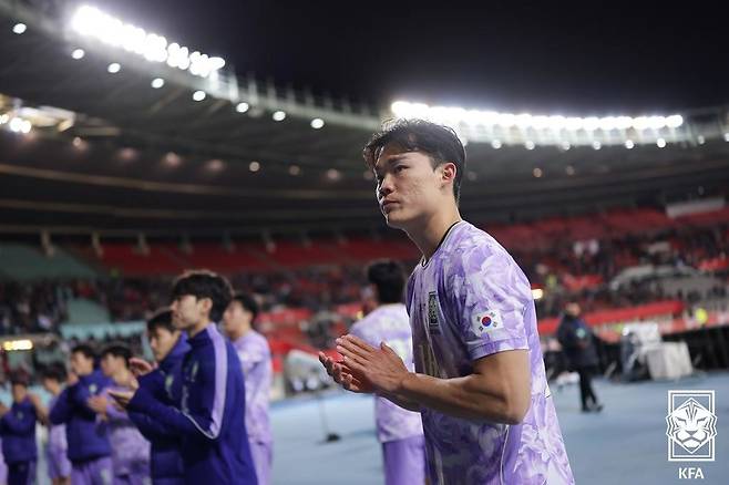 축구대표팀 공격수 오현규.(대한축구협회 제공. 재판매 및 DB 금지) 2026.4.1 ⓒ 뉴스1