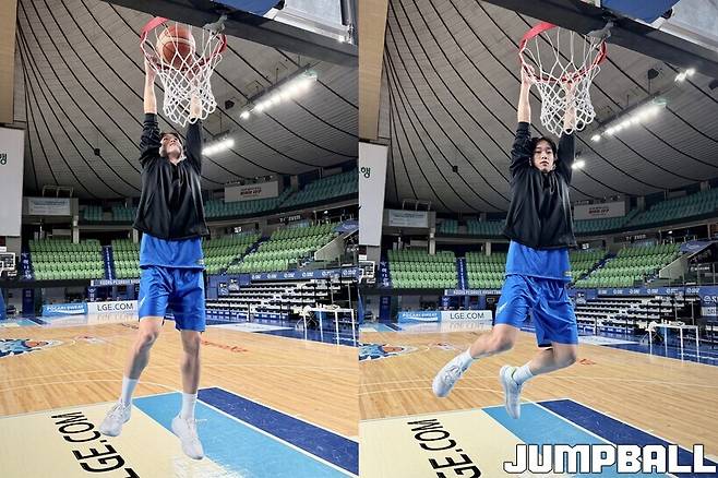 ▲김민규가 추천한 양우혁의 포즈(?) 하라는 대로 다 하는 양우혁.