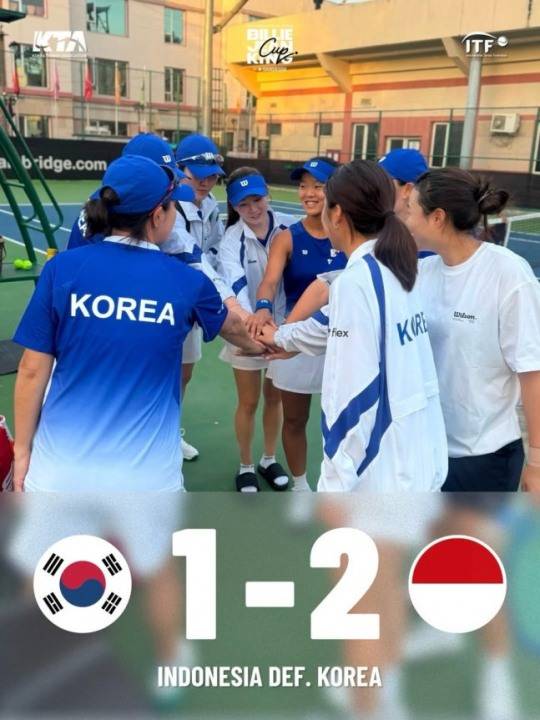 대한테니스협회 소셜 미디어 사진. 연합뉴스