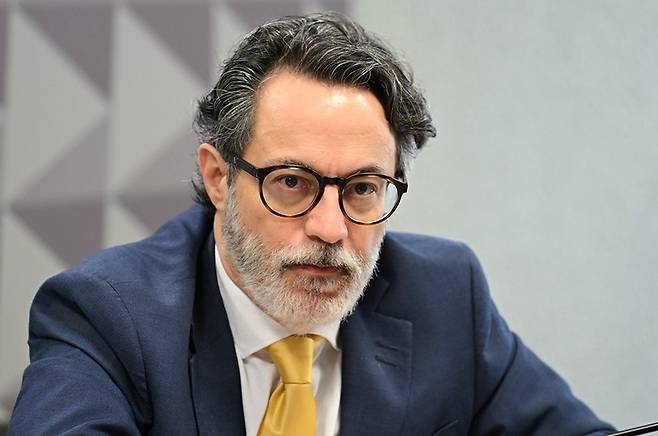 페르난두 메이렐리스 지 아제베두 피멘텔 신임 주한 브라질대사. 브라질 상원 제공