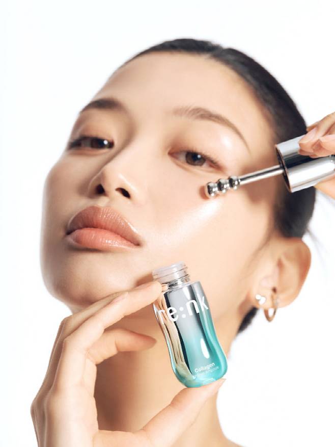 코웨이 자회사 힐러비의 브랜드 리엔케이에서 선보인 '콜라겐 미드샷 앰플' 제품 이미지. (사진=코웨이)