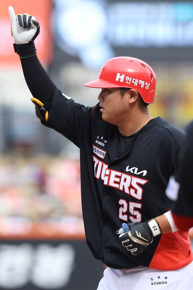 ▲ 홈런 포함 4안타 3타점으로 펄펄 날며 팀 승리를 이끈 한준수 ⓒKIA타이거즈