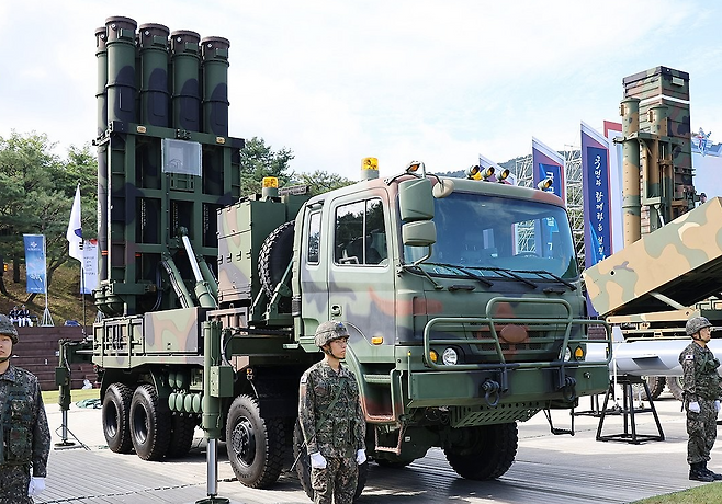 한국형 3축 체계 자산 ‘천궁-Ⅱ’. 연합뉴스