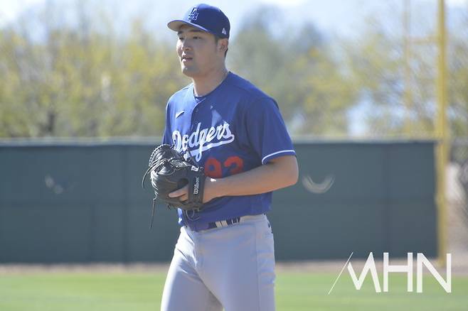 (다저스 시절의 최현일)