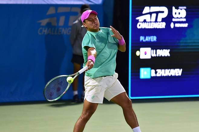 선전을 펼쳤지만 1회전 탈락한 박의성. 사진/부산오픈조직위