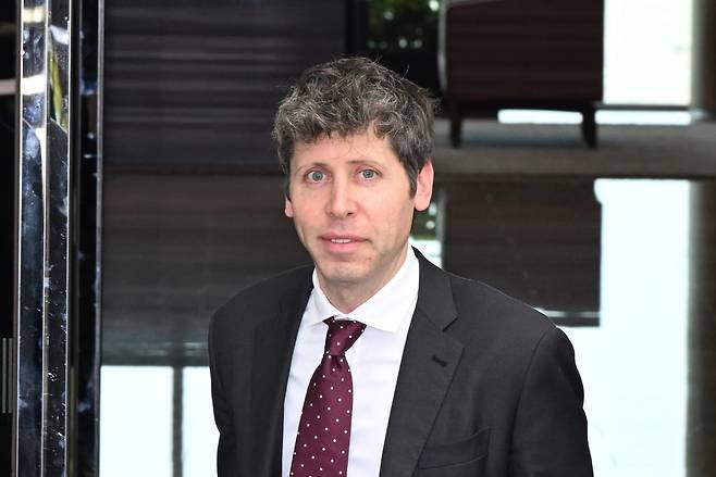 지난해 10월 방한한 오픈AI의 샘 올트먼 최고경영자(CEO). 연합뉴스