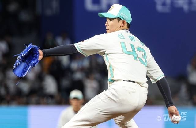 불같은 강속구가 트레이드 마크인 신영우. 사진=NC 제공