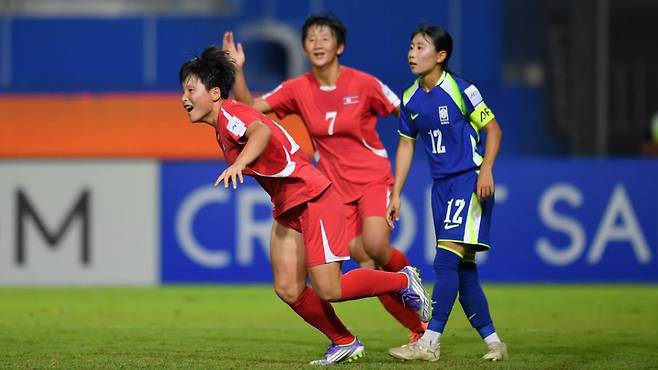 지난 8일 태국에서 열린 2026 아시아축구연맹(AFC) U20 여자 아시안컵 조별리그 한국과 북한의 경기 모습. /사진=AFC 제공