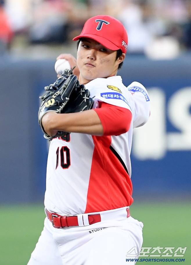 8일 광주 기아챔피언스필드에서 열린 KIA와 삼성의 경기. KIA 김태형이 역투하고 있다. 광주=박재만 기자 pjm@sportschosun.com/2026.04.08/