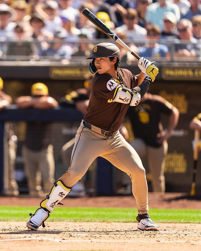 ▲ 재활 경기 일정이 끝나가는 와중에도 아직 확실한 향후 계획이 나오지 않고 있는 송성문 ⓒ샌디에이고 파드리스