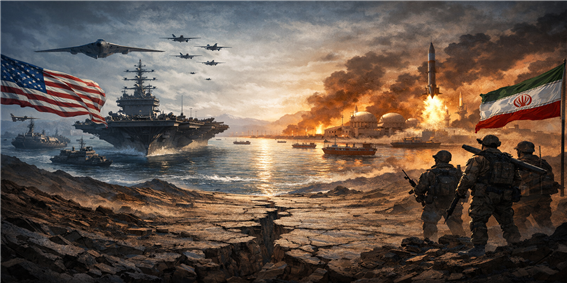 트럼프의 힘(Power)에 의해 정지된 전쟁에 대한 상상도. 김태준 한반도안보문제연구소장 AI 그림