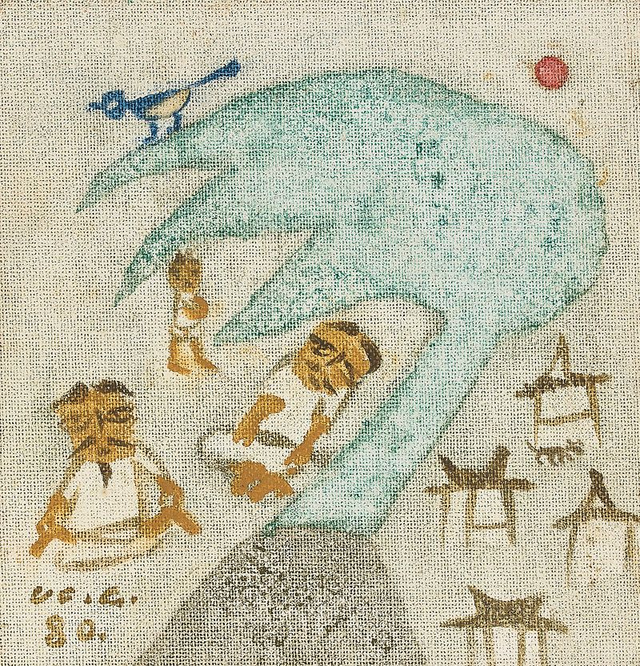 장욱진(1917-1990)의 무제, 1980. 캔버스에 오일. 추정가 7000만 원 ~1억 2000만 원. 서울옥션 제공