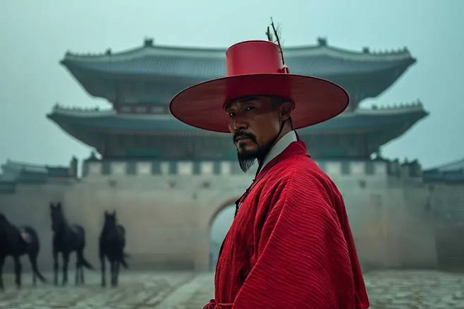 "Man in Hanbok" (Bluefilm works)