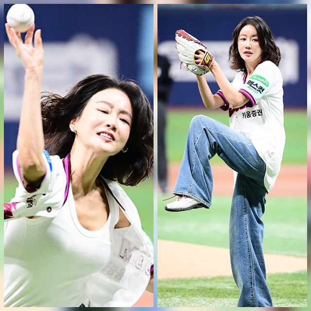 25일 오후 서울 고척스카이돔에서 열린 ‘2026 신한 SOL KBO 리그’ 삼성 라이온즈와 키움 히어로즈 경기에서 황우슬혜가 시구자로 나섰다. 사진=김영구 기자