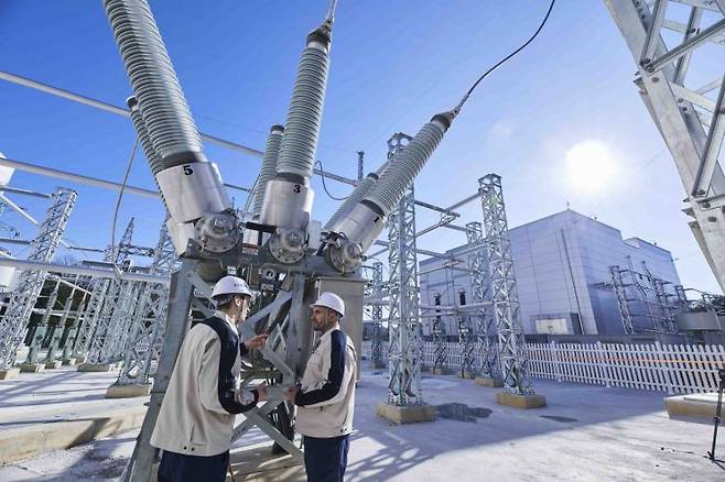 효성중공업이 한국전력 양주 변전소에 공급한 200MW급 HVDC 시스템. 효성중공업.