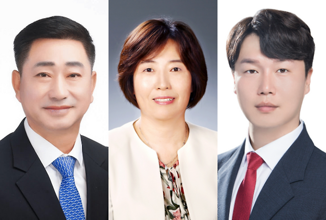 ▲ 왼쪽부터 더불어민주당 김지식 예비후보(전 경북도의원), 국민의힘에서는 3선 김춘남 의원(구미현안해결특별위원회 위원장) 가번, 허민근 의원(윤리특별위원회 위원장) 나번.