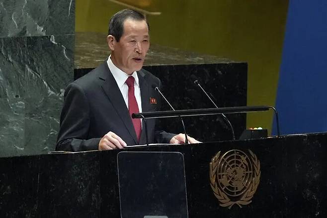 김성 주유엔 북한대사. 연합뉴스