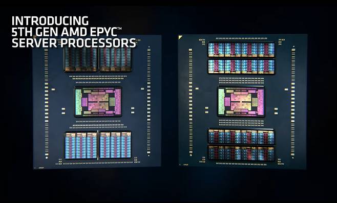 AMD는 CPU 수요 급증을 기반으로 2분기 실적 전망을 높여잡았다. 사진은 AMD의 EPYC 서버 CPU. /사진제공=AMD