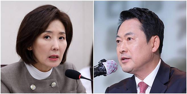 장동혁 국민의힘 대표(오른쪽)과 나경원 국민의힘 의원 ⓒ연합뉴스